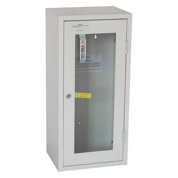 Fire Extinguisher Cabinet, Surface Mount, 25 9/16 in Height, 20 lb