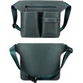 thumbnail image 3 of Bolso de tijera de peluquero de cuero verde-PU con cinturón para tijeras de peluquería, peluquerías y spa, 3 of 5