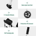 thumbnail image 6 of Elderly Rehabilitation Walker 330lbs 2 Modes Soft Seat 5 Inch Wear Resistant Wheels One Click Fold H Shaped Stable Design, 6 of 12