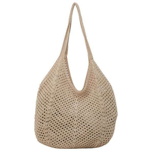 Bolso Tejido Crochet Bags Mujeres Gran Capacidad Damas Diario