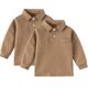 thumbnail image 1 of REDARER Boys Uniform Long Sleeve Polo, 2-Pack - for Little Boys & Big Boys,Size 4-5 Years, 1 of 4