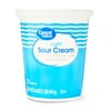 Great Value Light Sour Cream, 16 oz Tub