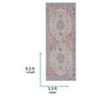 thumbnail image 5 of Livabliss Area Rugs for Living Room, 3x8 Antioch Traditional Purple Runner Rug, Bedroom Dining Room Home Decor Stain Resistant Carpet (3'2" x 8'2" Runner), 5 of 8