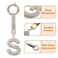 thumbnail image 4 of Encanto de letra S de Uxcell con rhinestones para hacer joyas, blanco, 4 of 6