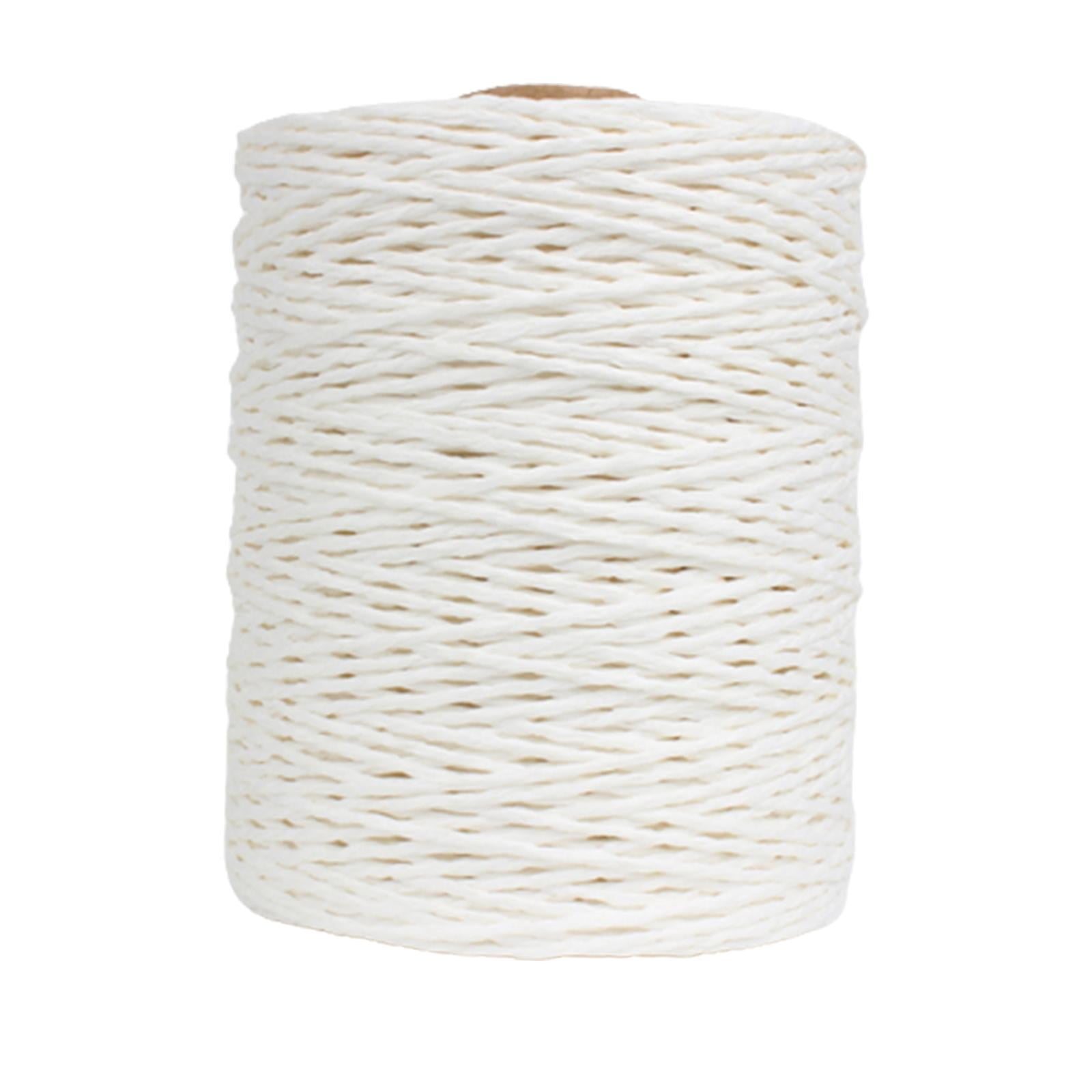 190g Natural Straw Raffia Yarn Raffia Twine String DIY Cream White Raffia  Ribbon Yarns for Hat Crochet Knit Raffia Hat Bag