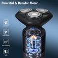 thumbnail image 6 of Obacre Electric Razor for Men,3D Floating Men's Rotary Shavers,Wet/Dry for Beard,IPX7 Waterproof Hygiene Trimmer,LED Display,USB-C Fast Charging,Travel Lock,Travel Trimmer Grooming Set, 6 of 8
