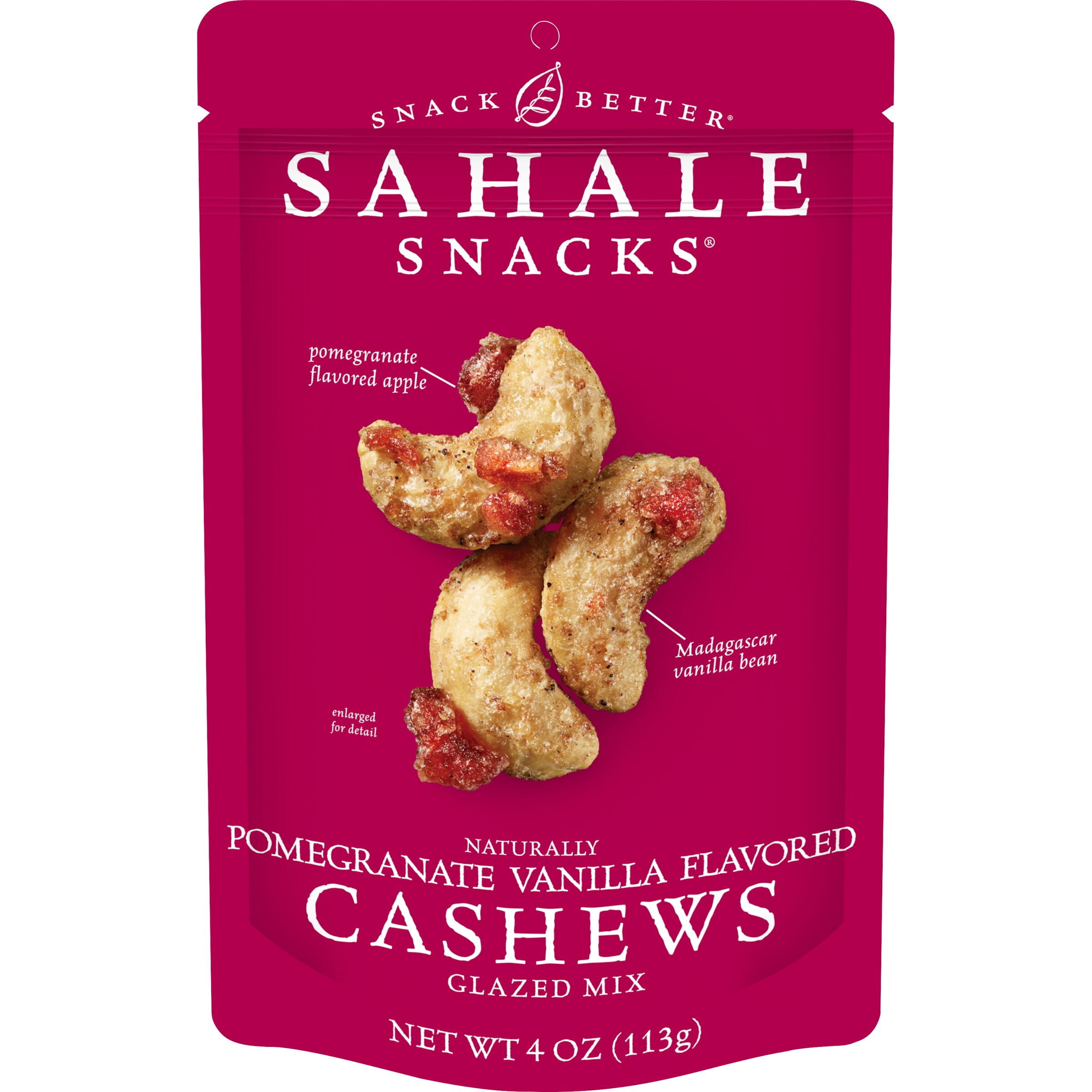 Sahale Snacks Naturally Pomegranate Vanilla Flavored Cashews Glazed Mix