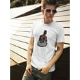 thumbnail image 2 of Boxing Gloves Man Silhouette T-Shirt Men -Image by Shutterstock, Male 4X-Large, 2 of 4