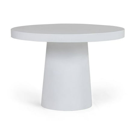 Modrest Desoto - Modern White Concrete Round Dining Table