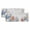 Gray, variant on 2 Pack Valances for Windows 54 x 18 Inch, Spring Flowers Decorative Kitchen Curtain Valance, Botanical Tulips Eucalyptus Leaves Rod Pocket Short Curtains Window Treatment for Bathroom/Cafe