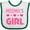 White and Green, variant on Inktastic Meema Girl Granddaughter Girls Baby Bib