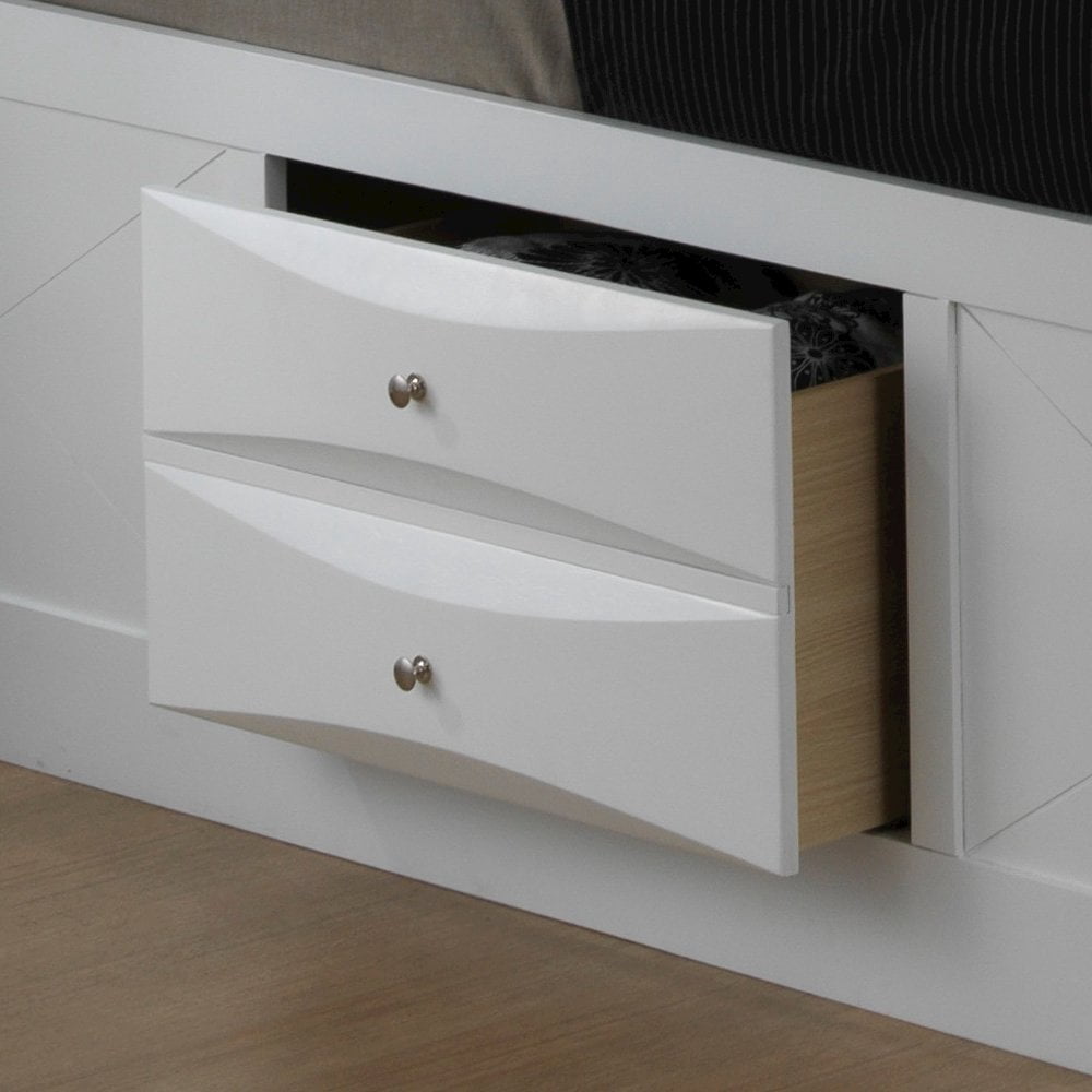 Glory Furniture Marilla King Storage Bed in White Color
