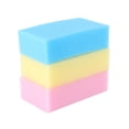 thumbnail image 5 of Esponjas de salón de 6 uds., esponja de limpieza grande para cortar el cabello, suministros de limpieza diarios para pequeños dispositivos (estilo rosa, azul, amarillo), 5 of 5