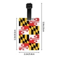 thumbnail image 4 of Flag Of Maryland Suitcase Travel Bag Labelsluggage Tag For Baggage Pvc Baggage Id Label Tag, 4 of 6