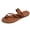 Brown, variant on Women's Slide Sandals Toe Ring Slip On Flat Sandals Thong Sandals Casual Summer Sandals