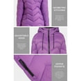 thumbnail image 5 of Orolay Women's Packable Down Jacket Light Winter Coat Contrast Hooded Puffer Jacket, 5 of 6