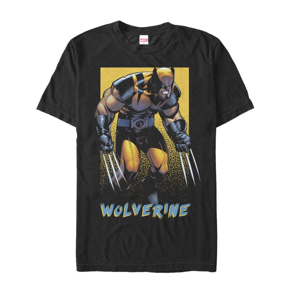 Men's Marvel X-Men Wolverine Classic Graphic Tee Black 4X Large