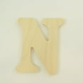thumbnail image 4 of Package of 1, 10 Inch X 3/4" Thickness Baltic Birch Wood Letter N in The Goudy Heavy Font, Thick, Upper Case for Art & Craft Project, Made in USA, 4 of 4