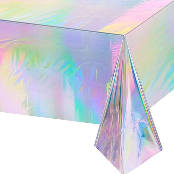 SharkTRUE Thickened Aluminum Foil Color Table Cloth Holiday Party Cloth Party Ceremony Table Birthday Childrens B4q9 Supplies