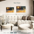 thumbnail image 3 of Elephant Stock Abstract Dusk To Dawn Wall Art - Horizontal Canvas Wall Art - Living Room Wall Decor - Abstract Canvas - Orange And Brown Decor - 36" x 24", 3 of 4