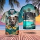 thumbnail image 3 of Camisa hawaiana de oferta de verano para hombre, camisa de anime con perro pitbull en 3D para hombre, ropa de playa de gran tamaño y divertida para hombre, moda de manga corta, 3 of 5