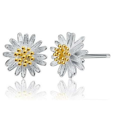 - Outtop 1Pair Women Daisy Flower Earrings Ear Stud Jewelry