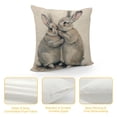 thumbnail image 4 of Shangniulu Easter Rabbit Throw Pillow Case Cushion Cover Spring Home Decoration Short Plush Material，Multiple sizes available, 4 of 5