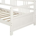 thumbnail image 3 of Harper & Bright Designs Solid Wood Daybed, Twin Size Bedframe Multifunctional Daybed for Boys Girls, White, 3 of 8