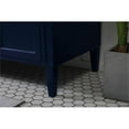 thumbnail image 5 of Elegant Decor Park Avenue 72" Metal MDF Marble Double Bathroom Vanity in Blue, 5 of 8