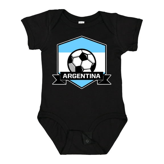 Inktastic Soccer Argentina Flag Banner Boys or Girls Baby Bodysuit