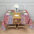 thumbnail image 3 of Pioneer Flower Floral Print Pattern Square Tablecloth,Waterproof Square Table Cover,Wipeable Spillproof Washable Table Cover for Home Kitchen Party Decor 42"X42"(107x107cm), 3 of 6