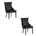 thumbnail image 1 of Stonefort Chair (wood legs) in Black SET OF 2, 1 of 6
