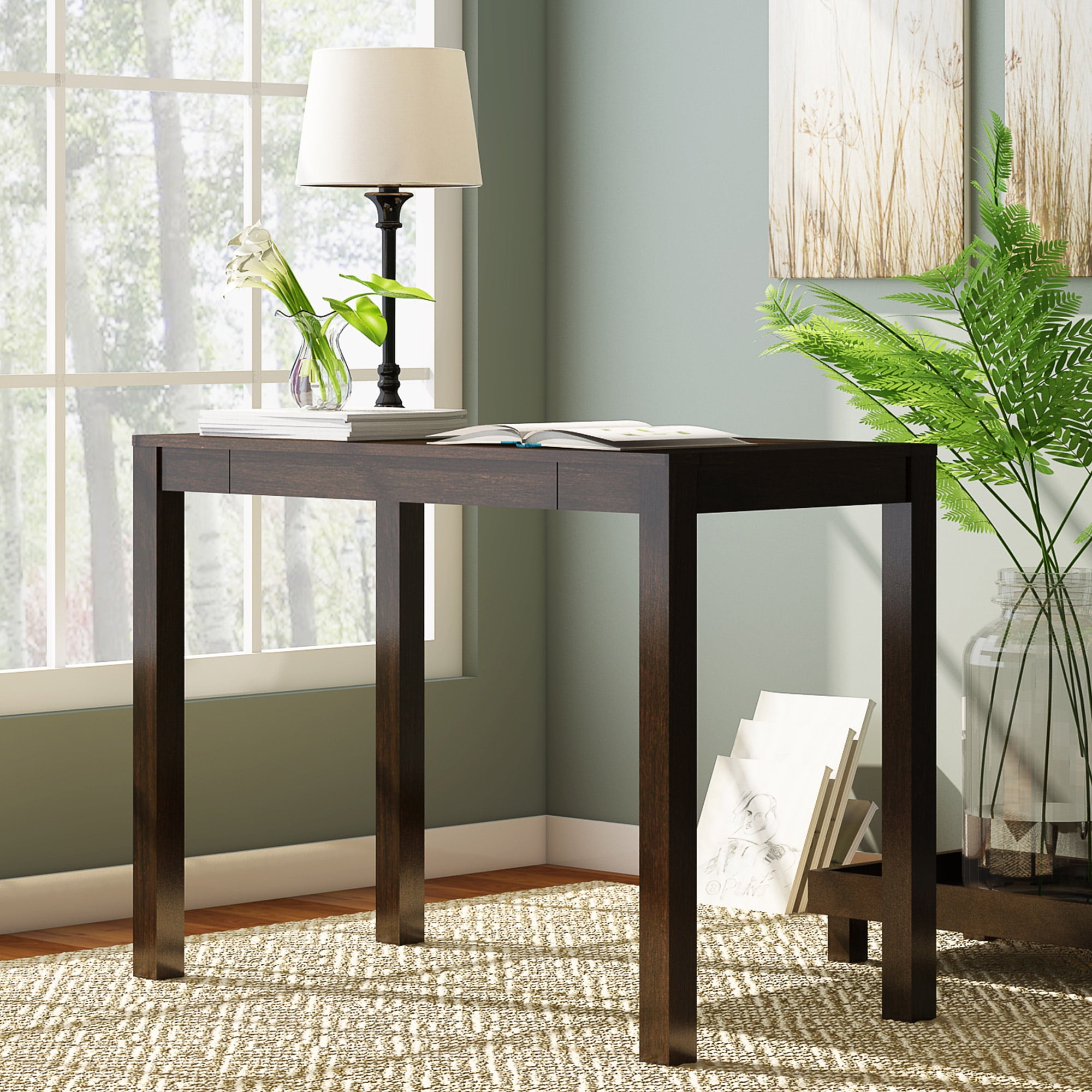 Mainstays Parsons Writing Desk With Storage Drawer Multiple Mainstays Parsons Writing Desk With Storage Drawer Multiple Finishes Only 26 22