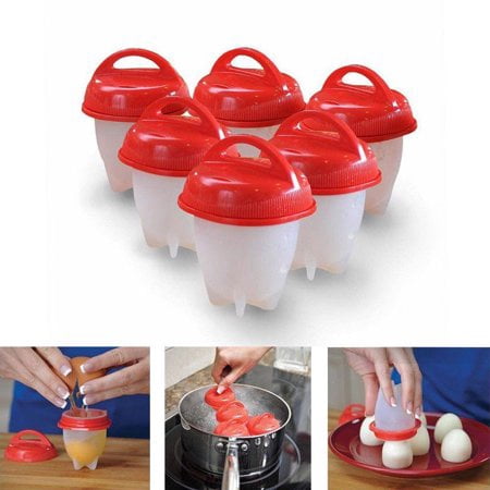 New Egglettes Cooker Tool Hard-Boiled Egg Without The Shell Never Peel Maker Cups DIY (Best Peeling Hard Boiled Eggs)
