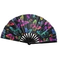 thumbnail image 1 of Esquirla Foldable Hand Fan Dance Fan Large Handheld Fan for Wedding Birthday Festival Butterfly, 1 of 8
