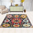 thumbnail image 2 of Yayeee Area Rugs for Living Room 6.7'x4.8' Indoor Non Slip Washable Bedroom Carpet, Colorful Floral Pattern, 2 of 5
