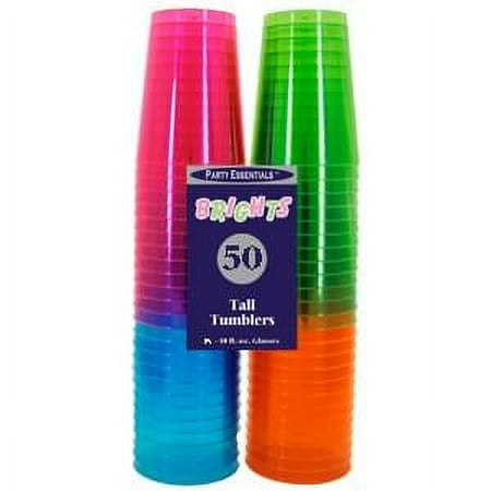 

North West Enterprises NWEN15090 50 Assorted Neon Shot Glasses- 1 oz