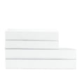 thumbnail image 2 of Opulent Ensemble de Draps en Rayonne de Bambou - Lit Simple - Blanc, 2 of 3