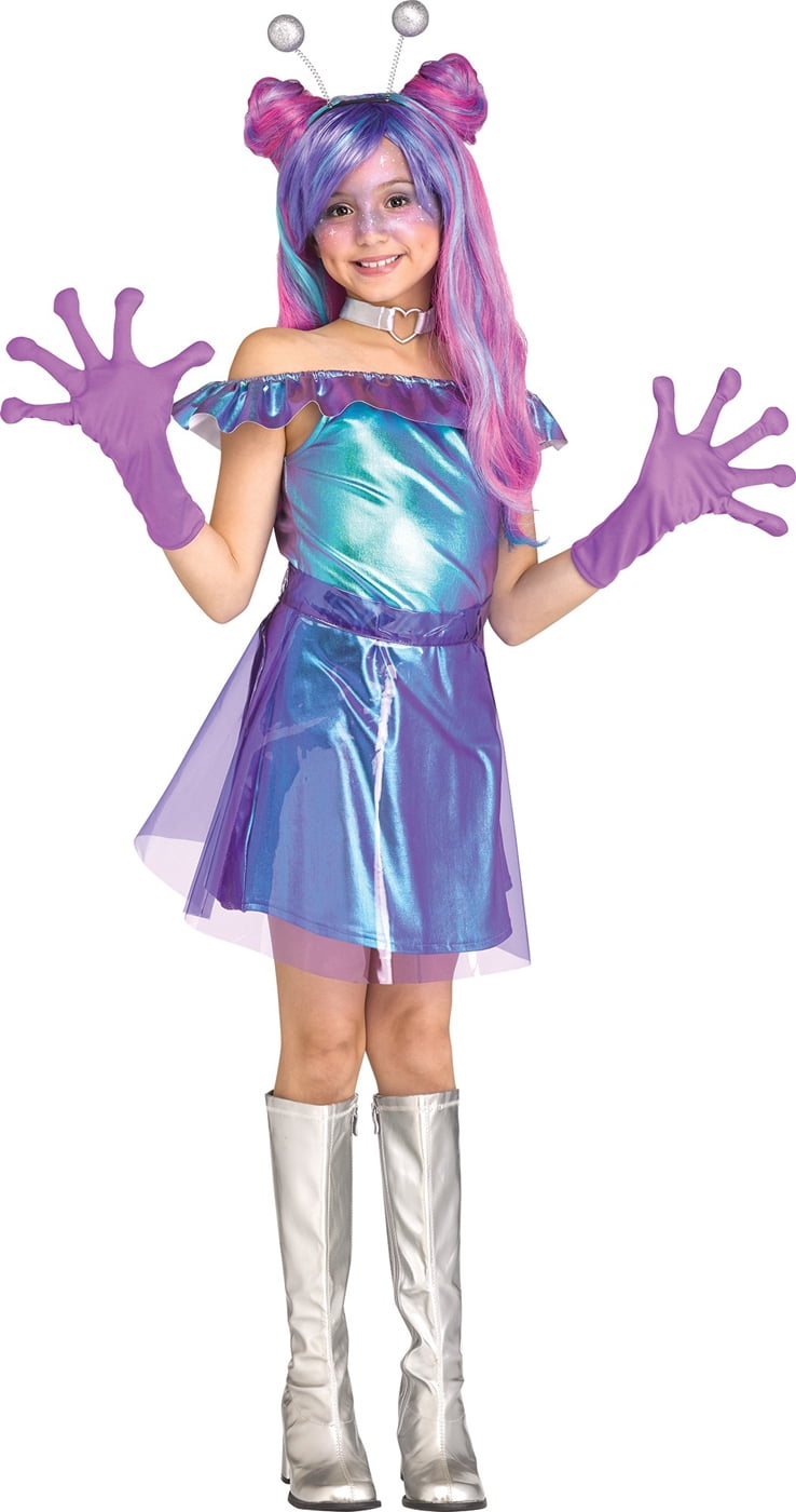 Out Of The World Girls Child Cute Alien Cosmic Halloween Costume ...