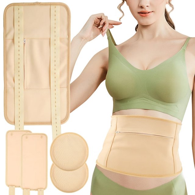 3Pcs Waist Oil Pack Set with Chest Pads Washable Reusable Leg Essential Oil Wrap Mess-Free Oil Pack Wrap with Adjustable Elastic Straps Soft Comfortable Oil Pack for Chest Waist Leg