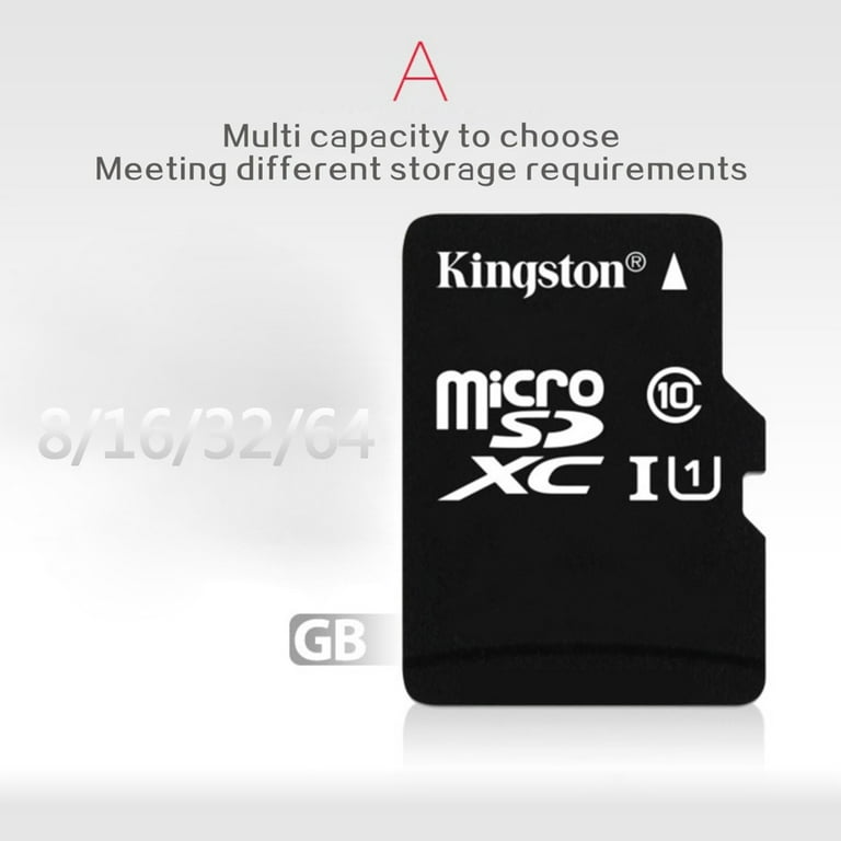Kingston microSD card Class 10 UHS-I speeds 16gb 32gb 64gb 128gb 256gb Cell  phone memory card Original free adapter TF card
