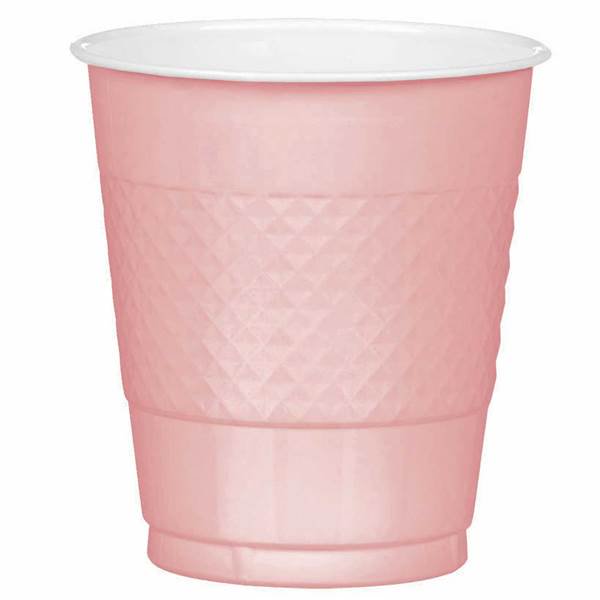 CLASSIC PINK 12 OZ PLASTIC CUPS