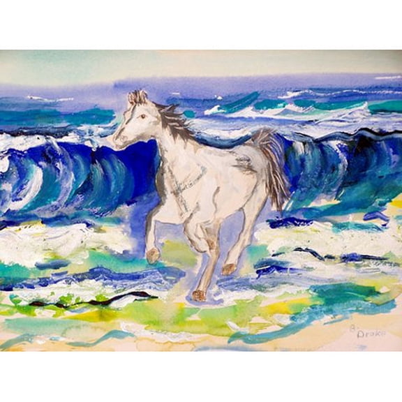 Betsy Drake Horse & Surf Outdoor Wall Hanging 24x30