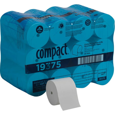 Compact, GPC19375, Coreless Recycled Toilet Paper, 36 / Carton,