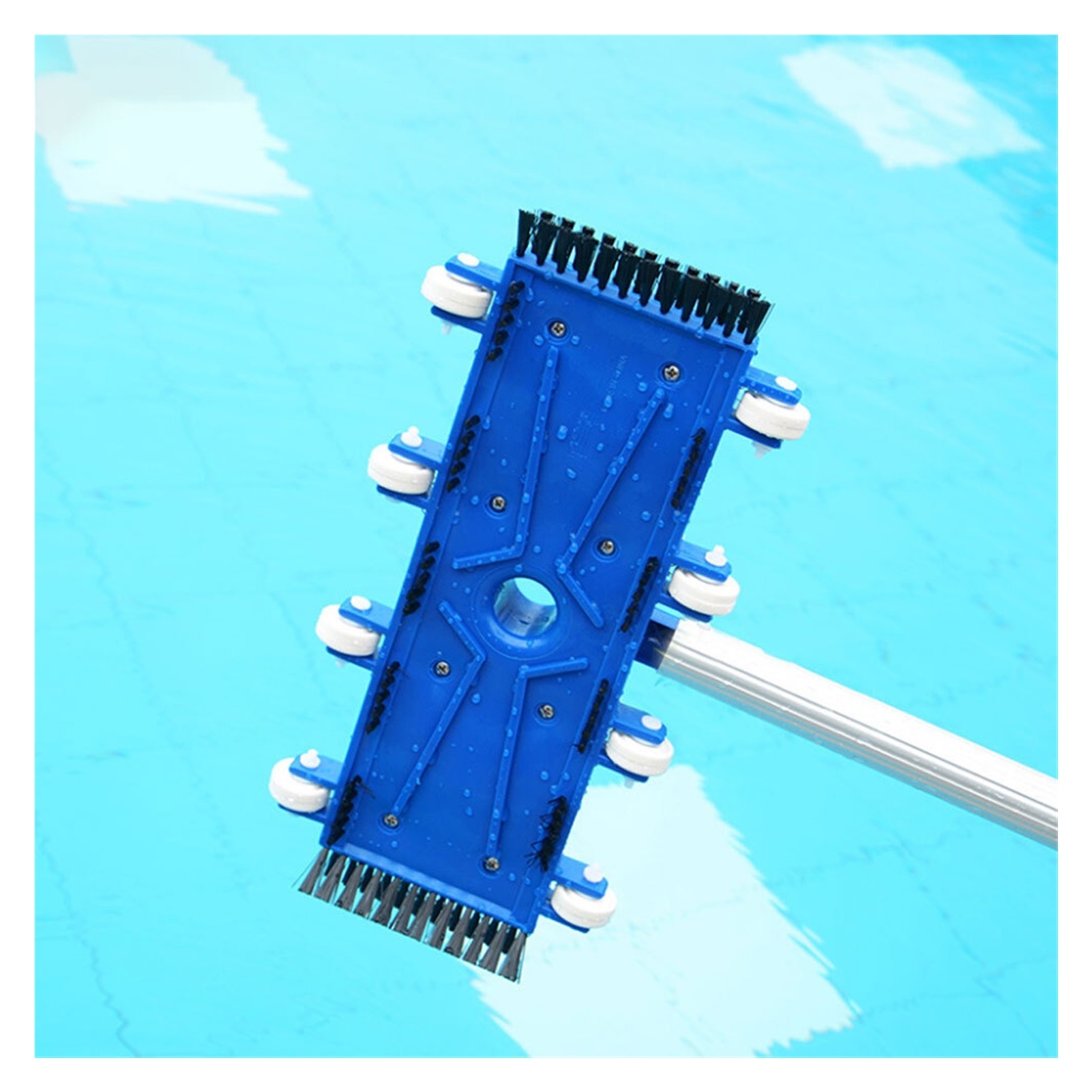 14 Inch Swimming Pool Vacuum Head With Brush Suction Wheel Suction Head Vacuum Brush Fountain Pool Cleaning Tool ,Great Suction Power