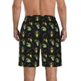 thumbnail image 3 of Naloa Bee Floral Men's Beach Shorts, Surfing shorts, Swim trunks, Quick Dry Swim Trunks for Surfing Beach Fun - XX-Large, 3 of 9
