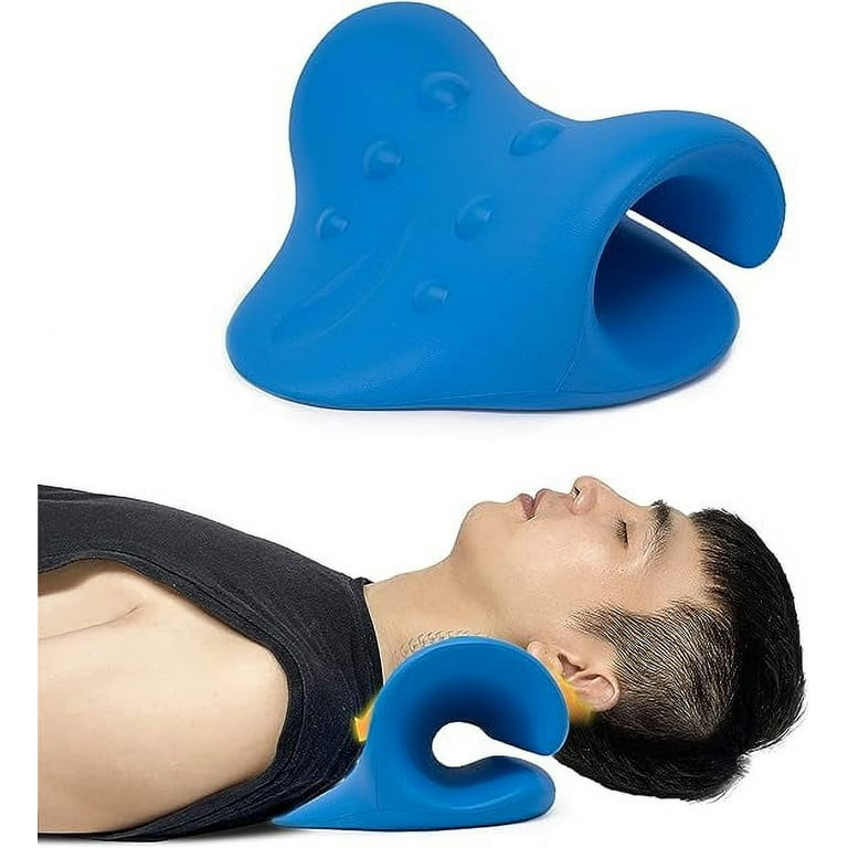 starynighty Neck Traction Pillow Rest Cloud Cushion Support Neck Nerve  Stretcher Pain Relief 