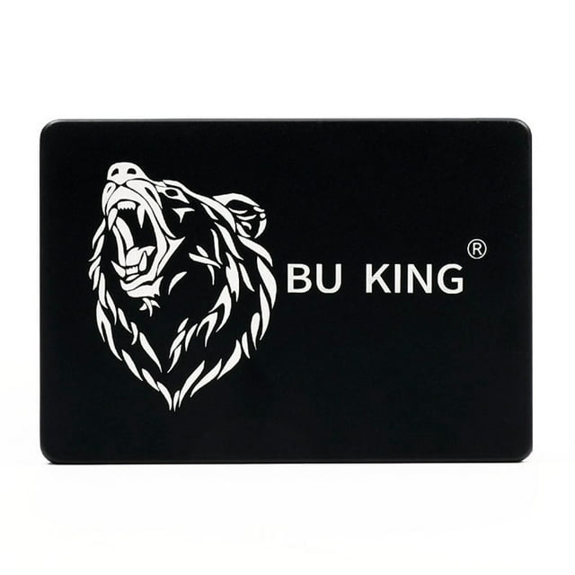 BU KING 2.5-inch SATA3 SSD with 120GB Capacity, High-Speed 560MB/S Read, Shockproof & Drop-Resistant Metal Casing, Compatible with Desktops/Laptops/Mac/Linux/Windows Systems, Black Color