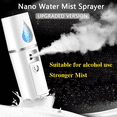 thumbnail image 2 of Facial Mister Mini Portable Rechargeable Handy Face Humidifier Facial Sprayer Skin Care Machine for Face Hydrating Daily Makeup (Pink), 2 of 7