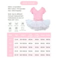 thumbnail image 6 of Vine Girls Ballet Leotards Toddler Dance Dress Tutu with Skirt Dance Leotards Outfit Combo Puff Sleeves for 3-11 Years,Pink, 6 of 8